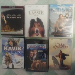 Lot of 6 adventure/animal movies DVD